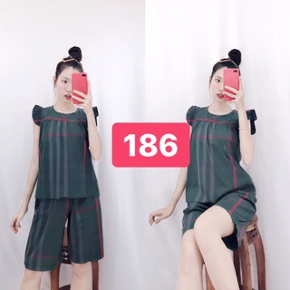 Đồ bộ quần lửng vải kate
