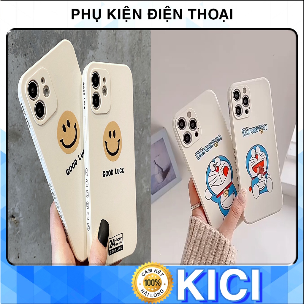 Ốp lưng iphone cạnh vuông in hình viền Doremon 6/6plus/6s/6splus/7/7plus/8/8plus/x/xr/xs/11/12/pro/max/13/max KICI SHOP