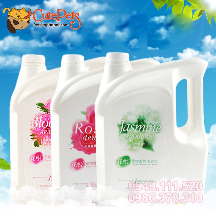 Sữa tắm cho chó mèo hương hoa chai 500ml Bloom , Jasmine , Rose cho thú cưng - Pet shop Hà Nội