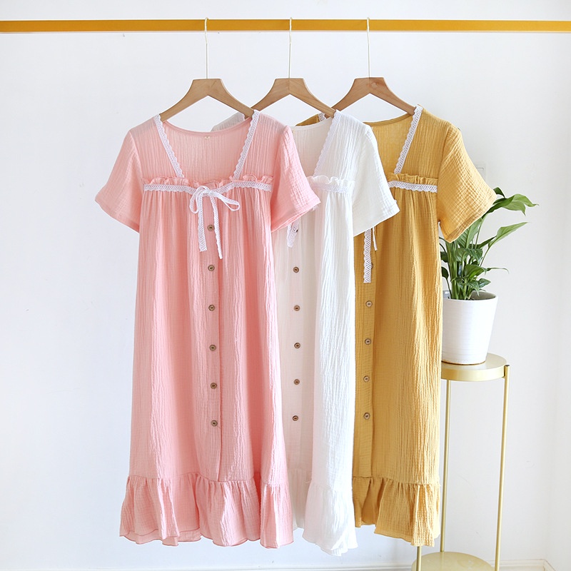 Váy Bầu Đầm Bầu Mùa Hè Cổ Vuông Tay Ngắn ✨ IVY160