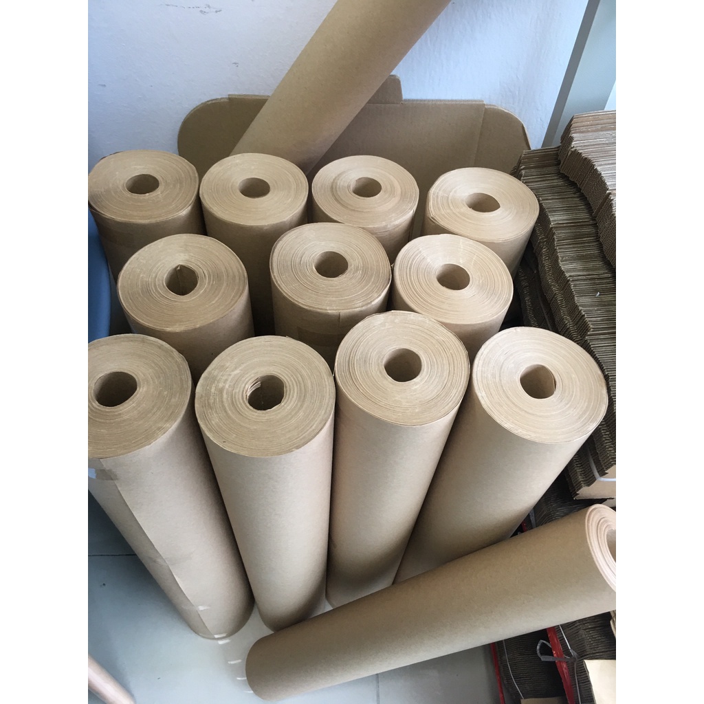 Cuộn giấy xi măng 1kg loại dày mịn dùng gói hàng tiêu chuẩn GUEM