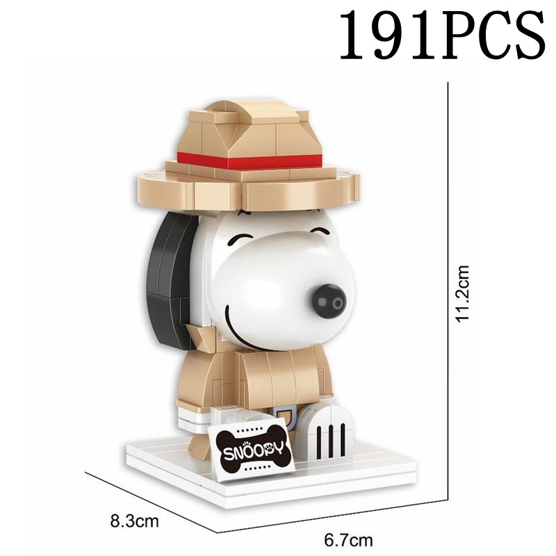 Đồ chơi lắp ráp SLUBAN mô hình chú chó snoopy cho bé