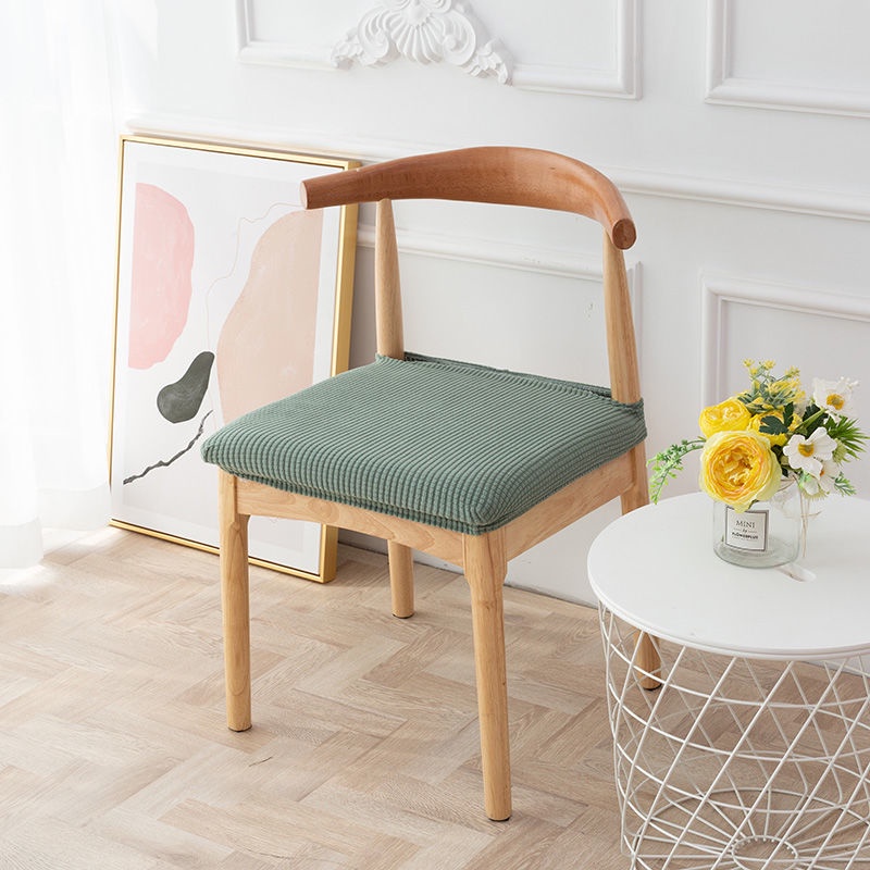 Vỏ Bọc Ghế Co Giãn Màu Trơn Phong Cách Bắc Âu Độc Đáo