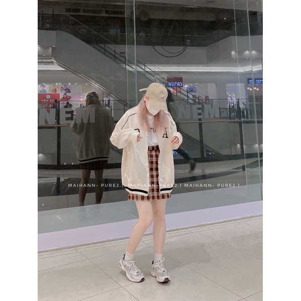 Áo khoác bomber nỉ lót bông chữ GRAY | BigBuy360 - bigbuy360.vn