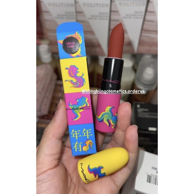 Son lì Mac dòng Power Kiss vỏ giới hạn màu Luck Be A Lady ྇
