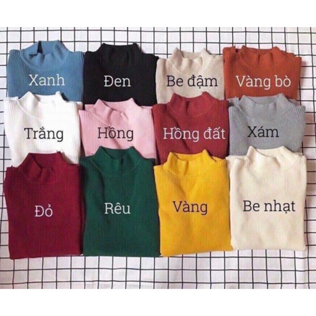 Áo len tăm- áo len 3p, áo len tăm dài tay hàng quảng châu sẵn hàng tại shop ( hàng chuẩn 100%) | BigBuy360 - bigbuy360.vn