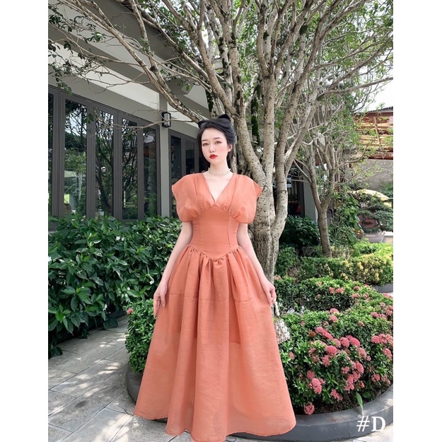 com bo đầm tơ chốt live