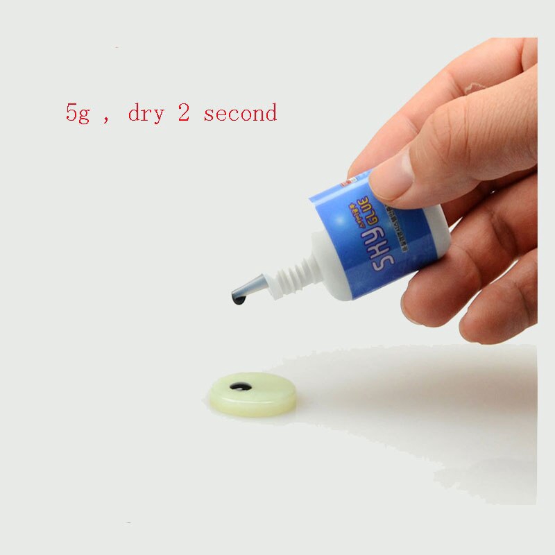 (hàng Mới Về) Keo Dán Mi Giả Nhanh Khô Màu Đen 1-2s + Keo Nối Mi Msds 5ml