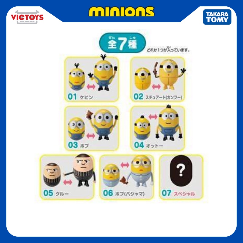 Đồ Chơi Charapi Colon Minion Vol.1 157311 Fullbox Chính Hãng Takara Tomy - Victoys