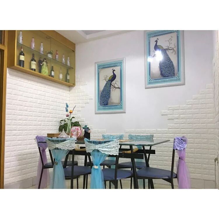 Miếng Dán Tường 3D Khổ 70x77CM Chống Ẩm Giá Rẻ