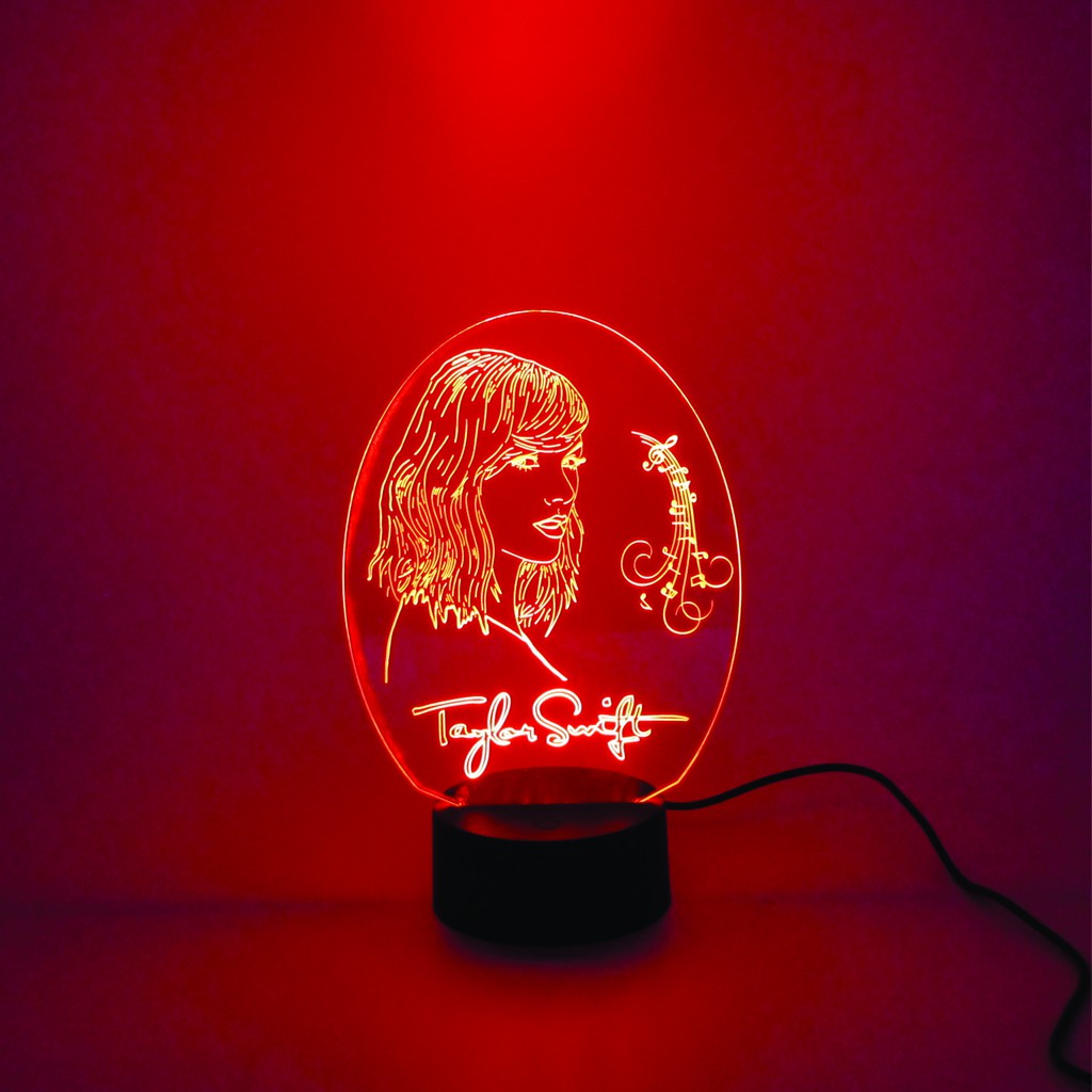 Đèn ngủ trang trí ca sĩ Taylor Swift điều khiển 16 màu