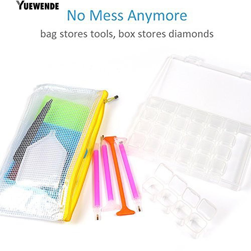 Bộ 20 dụng cụ làm tranh đính hạt cườm