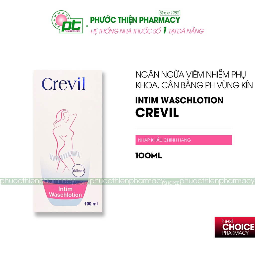 Dung Dịch Vệ Sinh Phụ Nữ Ngăn Ngừa Viêm Nhiễm Phụ Khoa Crevil Intim Waschlotion 300ml