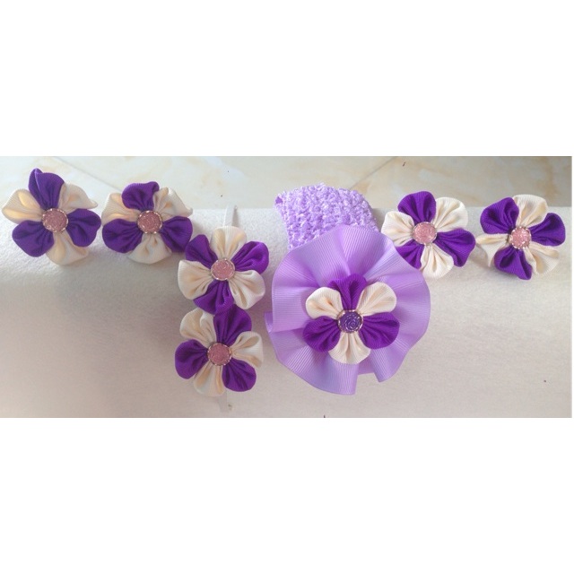 Set 6 món phụ kiện tóc cho bé