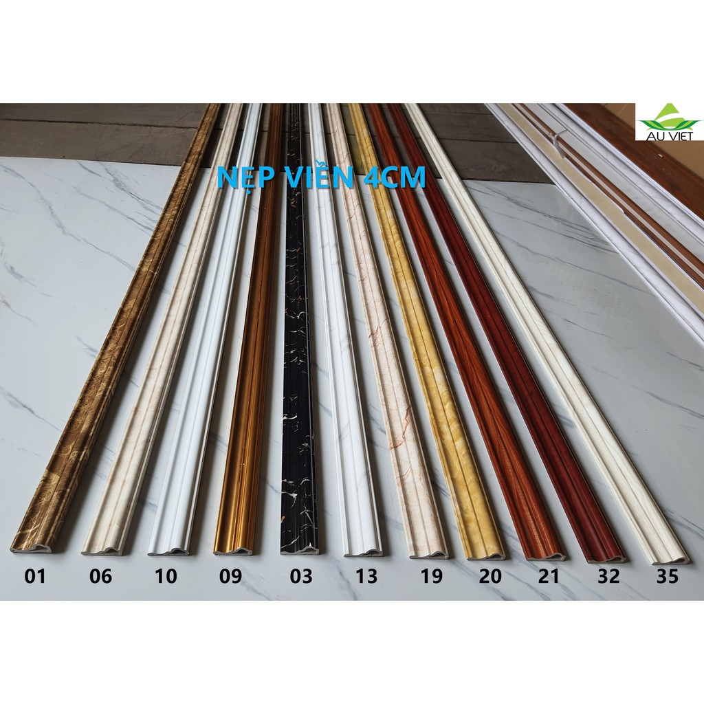 Nẹp viền nhựa vân đá 4-6-8cm>