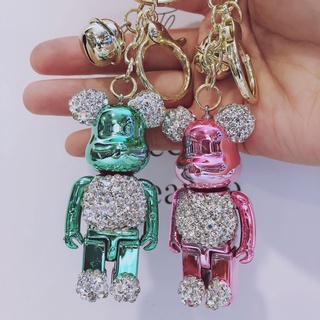 Móc khoá gấu đính đá siêu sáng