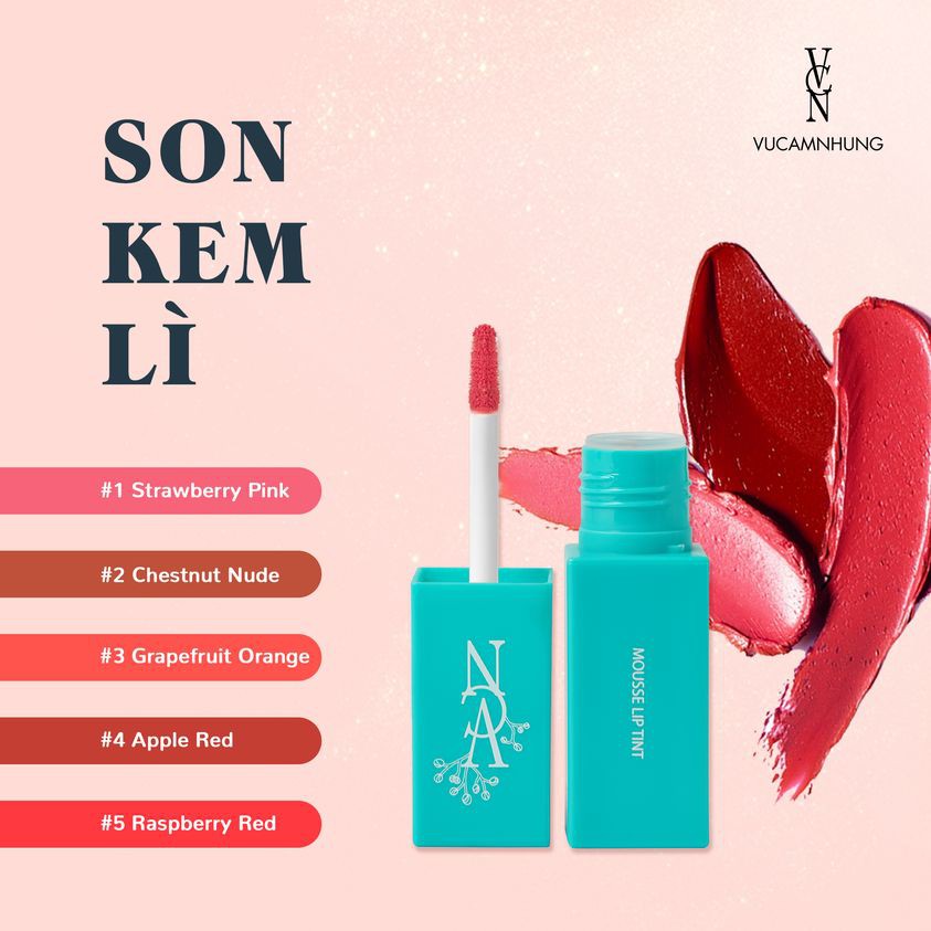 Son kem lì VCN - Mousse Lip Tint VCN 5g