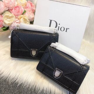 Túi dior chốt nắp Size 18-22 kèm túi thiên nga