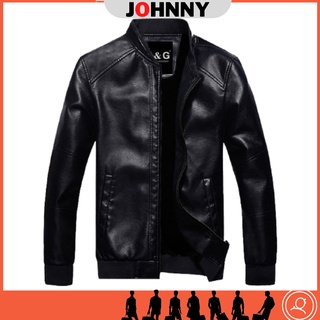 Áo khoác da nam Bomber áo khoác chất da PU nhập khẩu cao cấp dành cho QÚY ÔNG/ Jacket Đen-DN02
