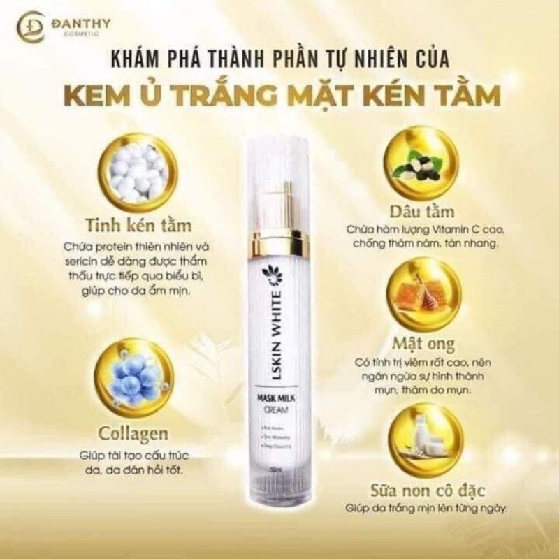 [CHÍNH HÃNG] Ủ TRẮNG KÉN TẰM LSKIN WHITE - MỜ THÂM, CĂNG BÓNG, TRẮNG SÁNG | BigBuy360 - bigbuy360.vn