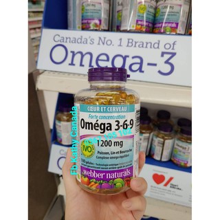 Canada O.m.e.g.a 3-6-9 1200mg, 180 viên , nội địa Canada