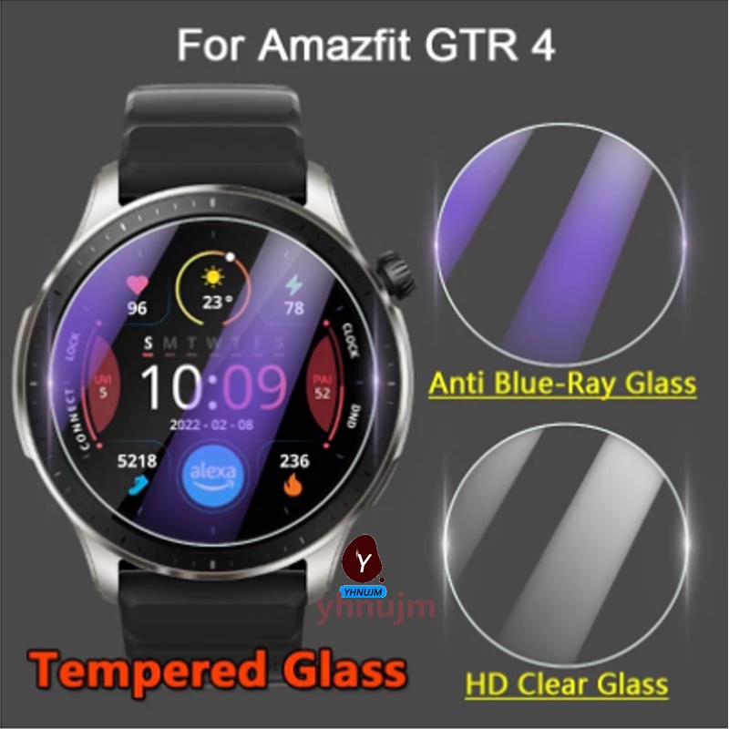 Kính Cường Lực 2.5D 9H Bảo Vệ Màn Hình Chống Ánh Sáng Xanh Cho Đồng Hồ Thông Minh Amazfit GTR 4 GTR4
