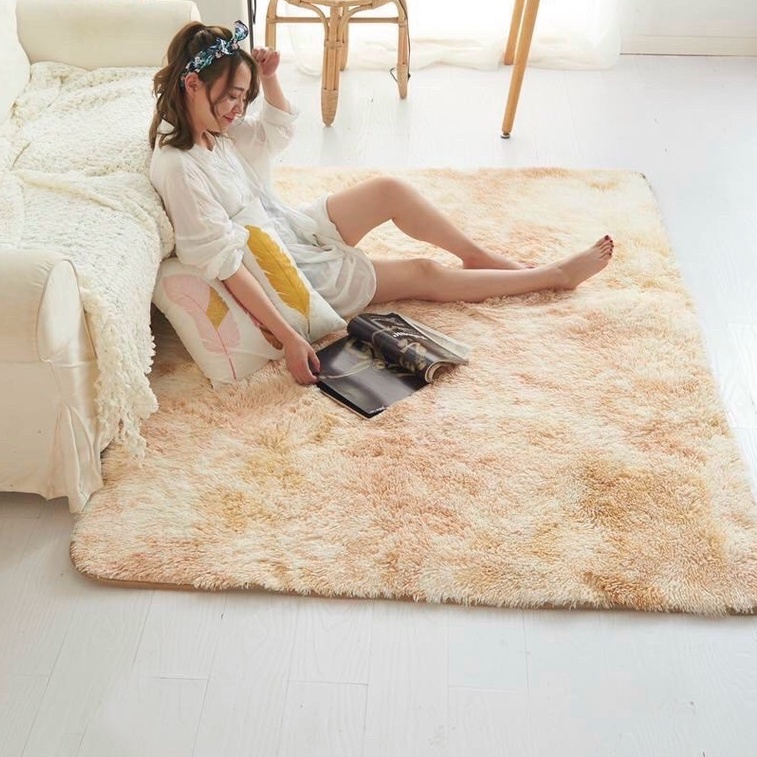 Thảm Lông Trải Sàn , Thảm Trải Sàn Lông Cao Cấp Nhập Khẩu Dày Đẹp Kích Thước M6X2M