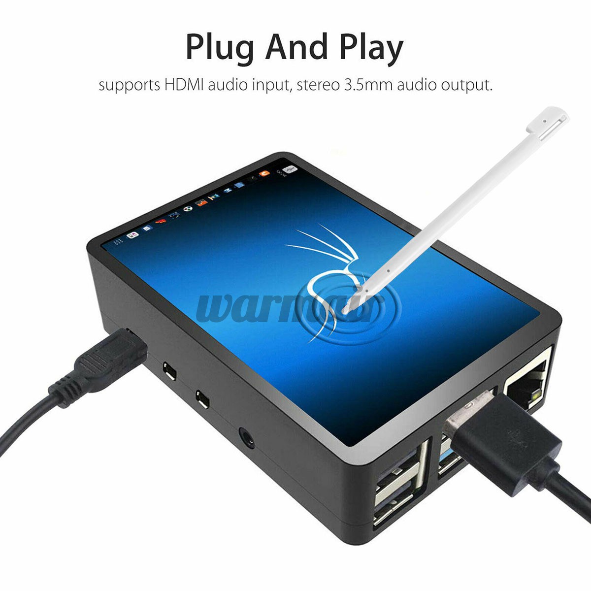 Màn Hình Lcd Cảm Ứng 3.5 "+ Bút Cho Raspberry Pi 4 Model B