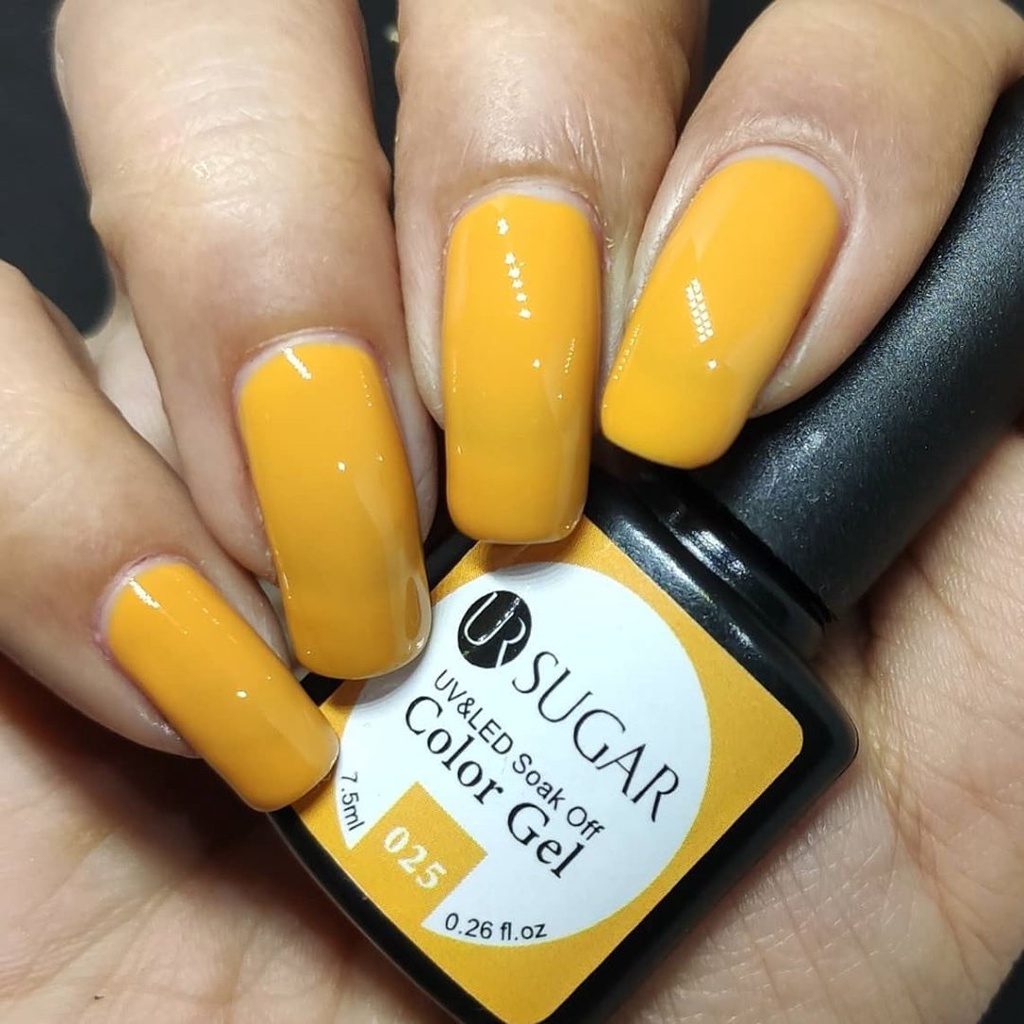 Sơn móng tay gel uv UR SUGAR phối kim tuyến lấp lánh đầy màu sắc 7.5ml
