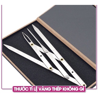[THÉP KHÔNG GỈ] Thước Tỉ Lệ Vàng - Đo Khoảng Cách Lông Mày