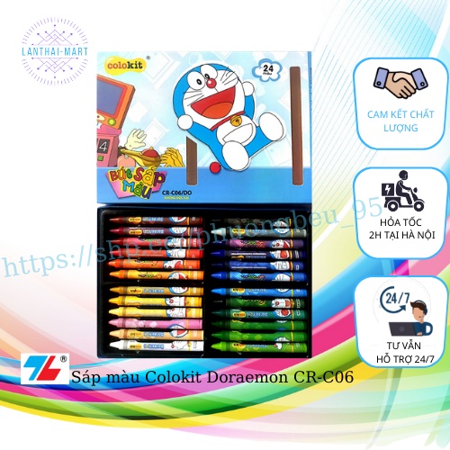 [CHÍNH HÃNG] Sáp màu Colokit Doraemon CR-C06 24 Màu