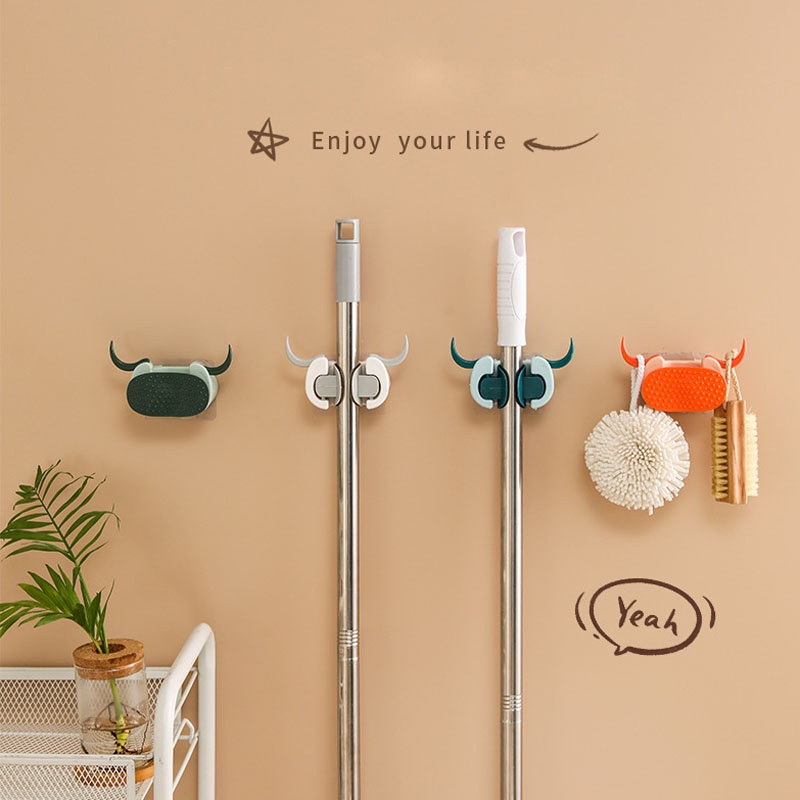 Giá đỡ cây lau nhà gắn tường tiện lợi