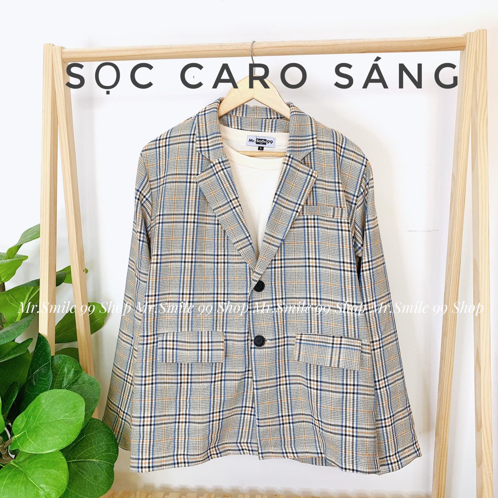 [HÌNH THẬT] ÁO KHOÁC VEST BLAZER NAM NỮ UNISEX THỜI TRANG OVER SIZE MR SMILE 99 SHOP