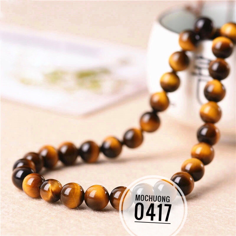Hạt tròn Tig.er's.eye làm handmade DIY - MH508