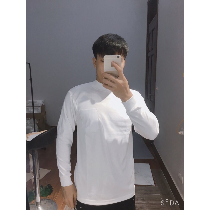 Áo thun dài tay thu đông, cổ 3 phân nam 5 mầu  ,mềm mại, dễ chịu, thoáng mát, thấm mồ hôi, lịch sự | BigBuy360 - bigbuy360.vn