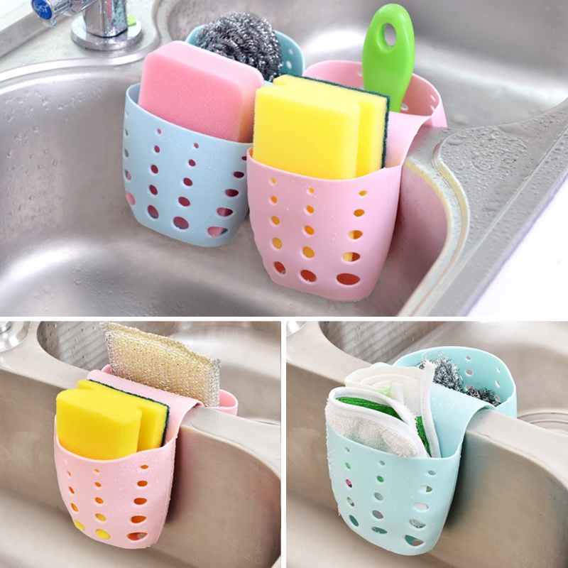 Giỏ Silicone Treo Bồn Rửa Chén Đựng Mút Rửa Chén