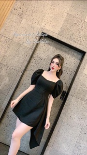 Váy thiết kế tay bồng