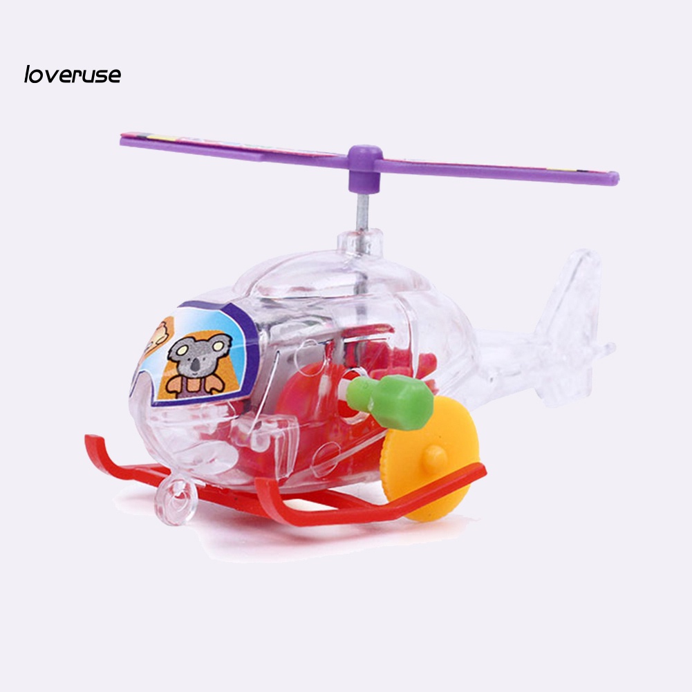 Mô hình máy bay lên dây cót mini trong suốt