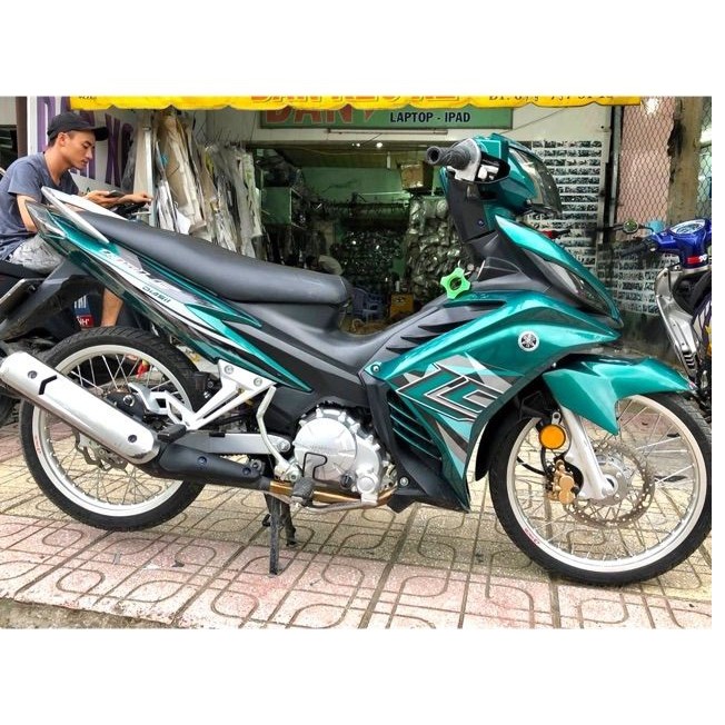 Tem trùm exciter 135 xanh ngọc , độ team decal xe ex dán đời 2011-2014