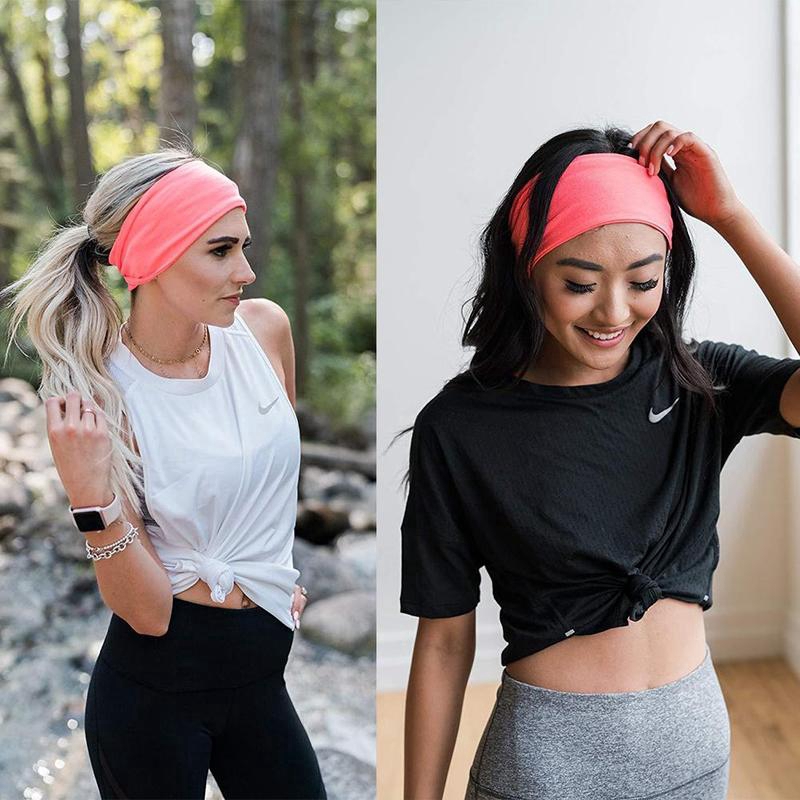 Băng đô trơn màu phong cách thể thao năng động dành cho unisex