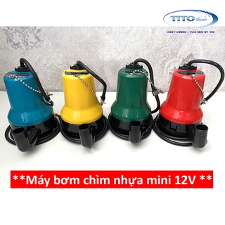 MÁY BƠM CHÌM NHỰA 12V - Màu ngẫu nhiên