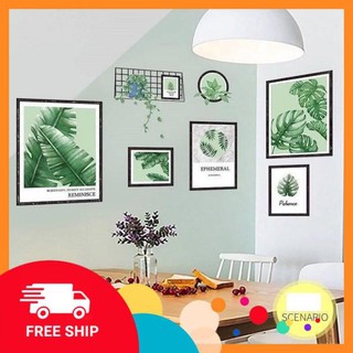 ⚡️𝗙𝗥𝗘𝗘𝗦𝗛𝗜𝗣⚡️ Decal dán tường Khung ảnh xanh