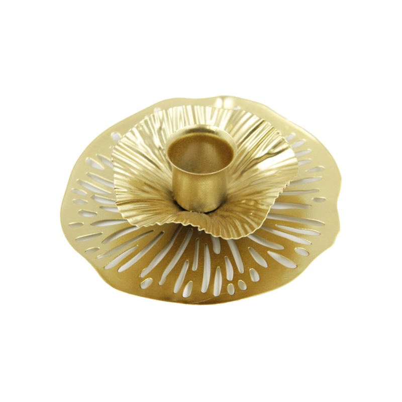 Giá Đỡ Nến Bằng Sắt Hình Hoa Sen Trang Trí Phòng Ăn / Quán Bar / Nhà Hàng