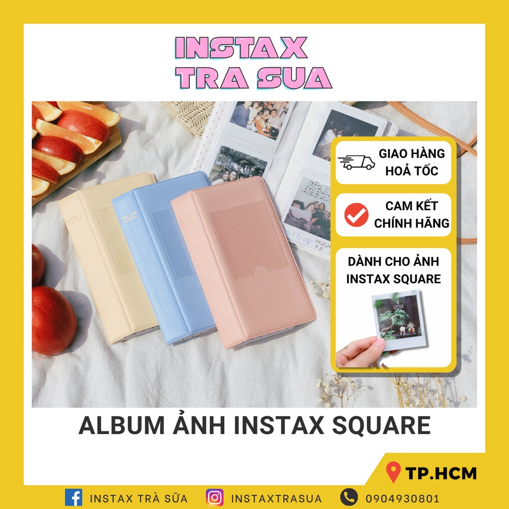 ALBUM INSTAX SQUARE - BASIC (65 tấm) - dành cho ảnh của máy instax SQ1 / SQ6 / SQ10 / SQ20