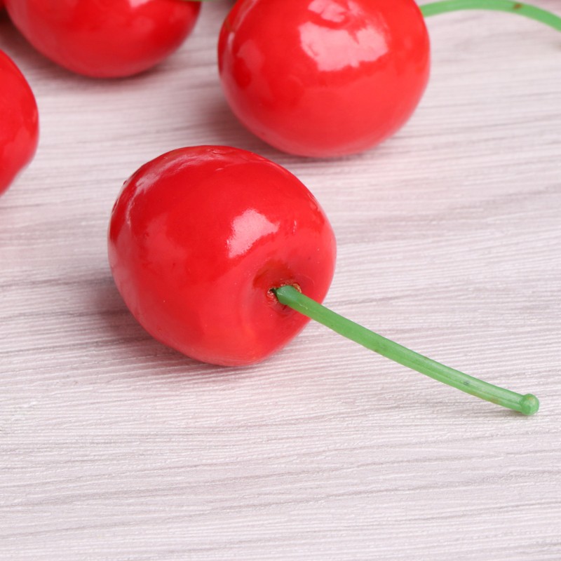 Set 10 quả cherry giả trang trí xinh xắn