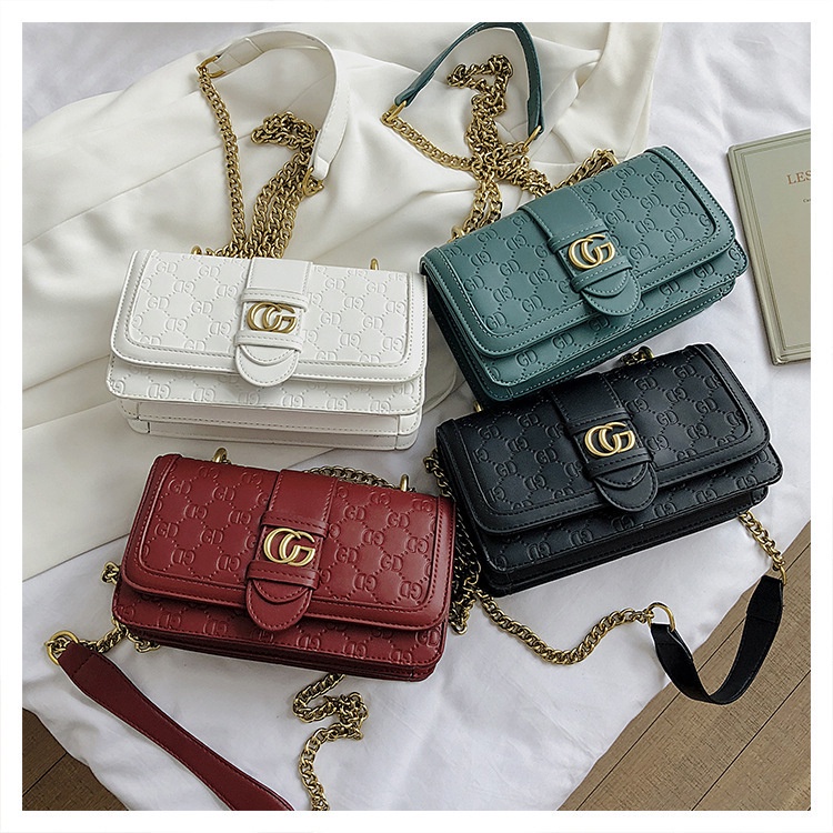 TÚI XÁCH NỮ DẬP HỌA TIẾT TÚI XÁCH NỮ DÂY ĐEO DA PHỐI XÍCH HÀNG QUẢNG CHÂU TXGG02 - ẢNH SHOP CHỤP
