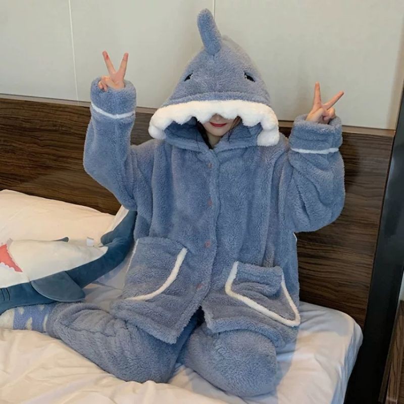 Bộ ngủ bông hình cá mập (có ảnh thật) | BigBuy360 - bigbuy360.vn