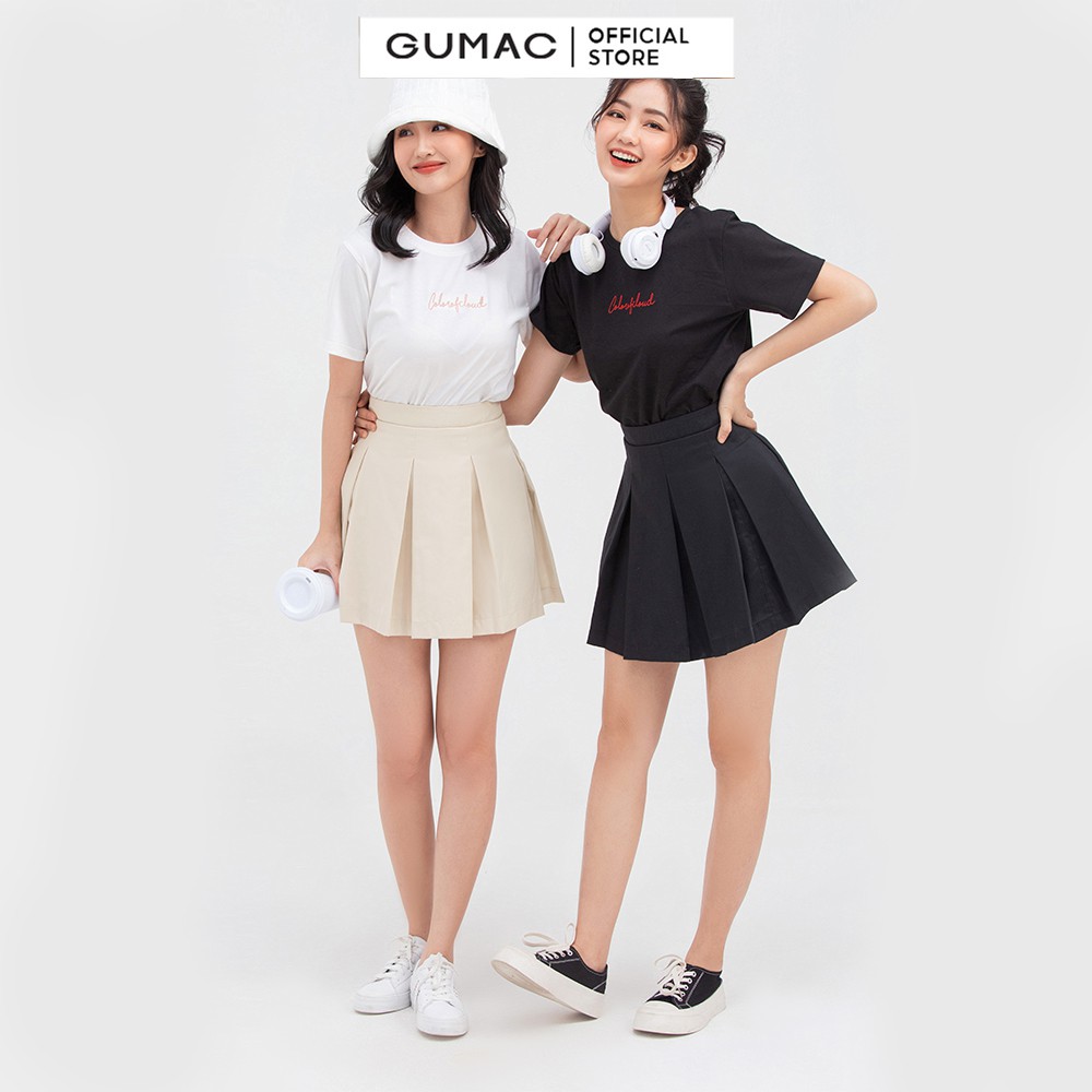 Chân váy nữ xếp ly GUMAC nhiều màu năng động VB855 | BigBuy360 - bigbuy360.vn