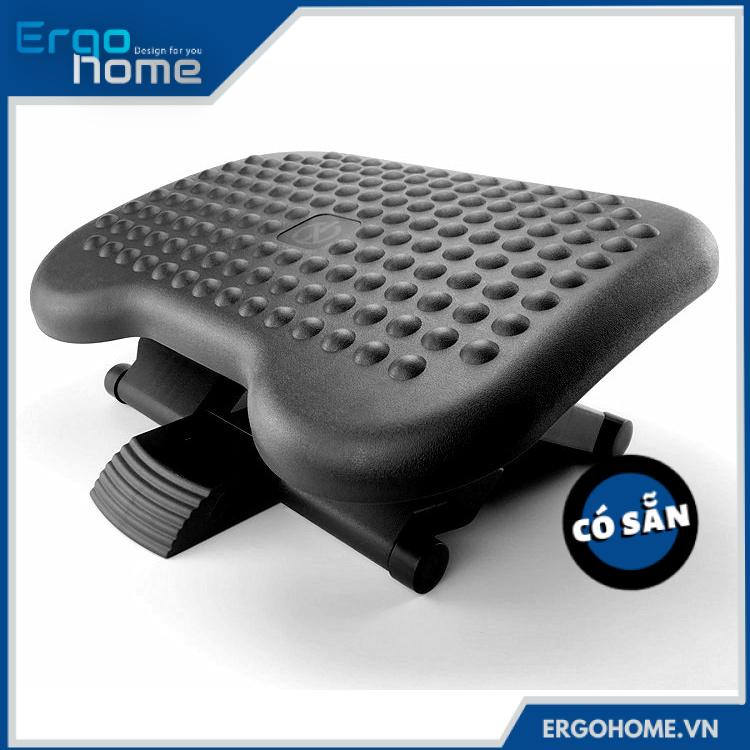 Kê chân văn phòng, gác chân massage tại bàn làm việc, học tập FOOTREST Công thái học điều chỉnh 3 độ cao - ERGOHOME