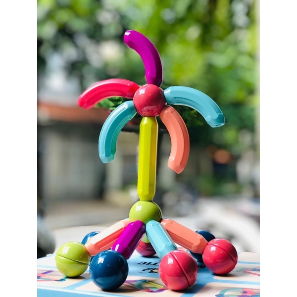 Bộ xếp hình nam châm 3D - Magical Stick 42 chi tiết